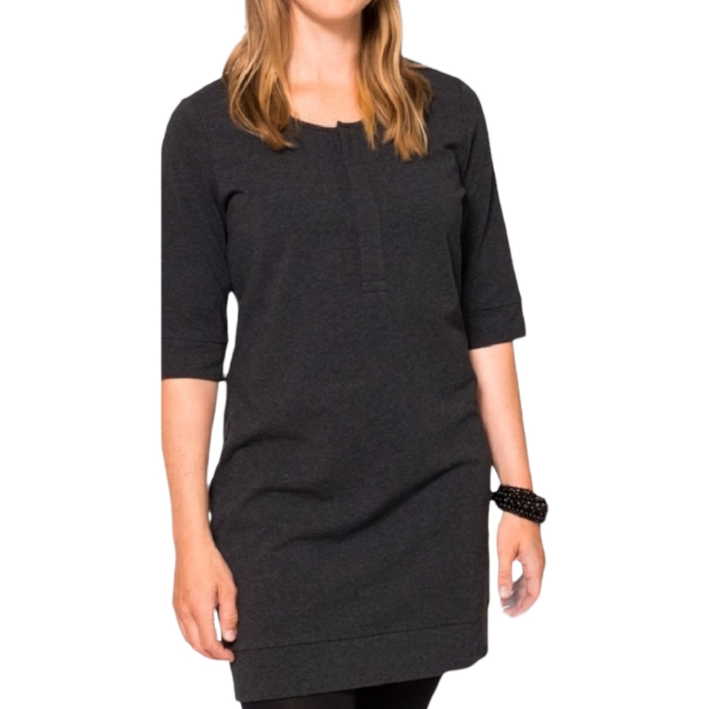 Momzelle Madelyn Nursing Tunic Charcoal Grey size XL